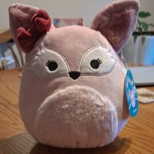 Squishmallows Pink and Red Fox Plush